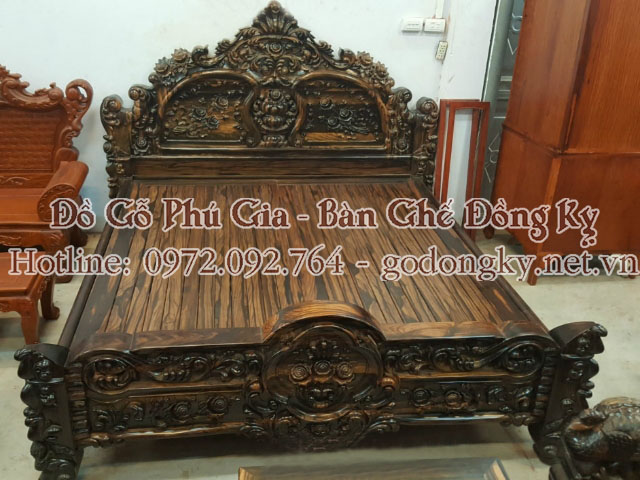 xưởng sản xuất giường ngủ gỗ